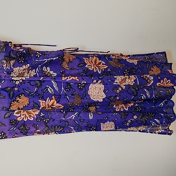 DIANE VON FURSTENBERG  Corrine ruched floral-print stretch-mesh midi dress Sz 8 - Picture 15 of 16